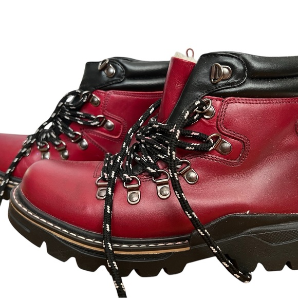 ALPINETEK padded Hi-cut casual rugged boots Size 7 burgandy - Picture 2 of 6